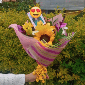 Bouquet de girasoles y flores variedad