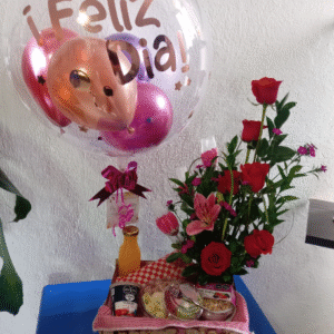 Desayuno Sorpresa y Arreglo Floral Con Lirios