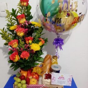 Desayuno Sorpresa con arreglo floral