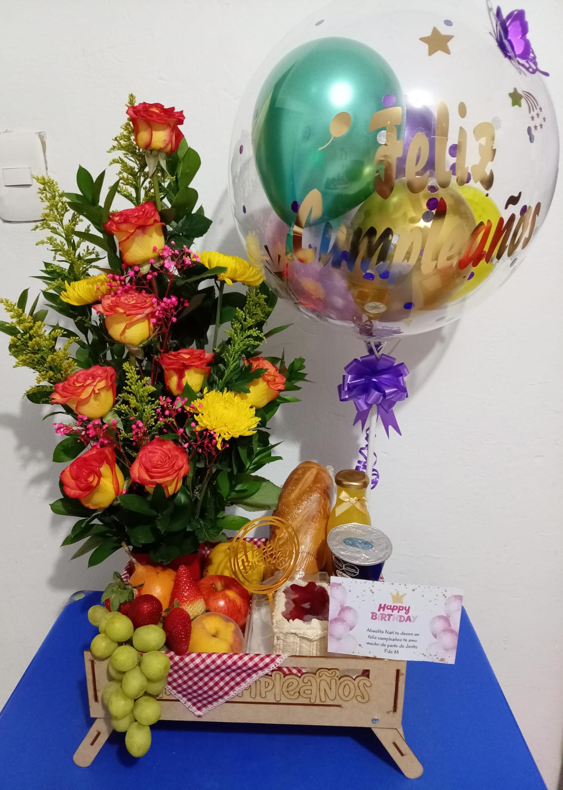 Desayuno Sorpresa con arreglo floral